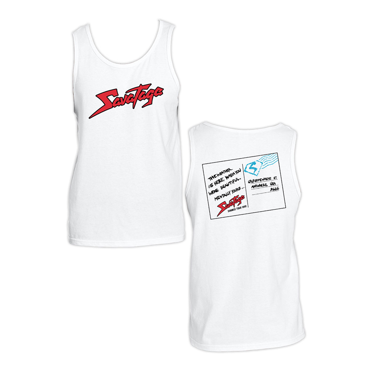 Savatage-Mentally-Yours-White-Tank